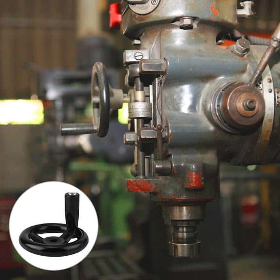 BESTYASH 3 Spoke Plastic Hand Wheel for Manual Rotational Movement High Mechanical Strength
