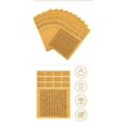 BESTYASH 30 Sheets Money Bank Stickers Paper Light Brown Tracking ...
