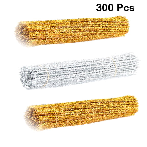 BESTYASH 300Pcs Glitter Craft Supplies Bendable Bars Golden Iron Wire Imagination Development Birthday Party