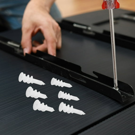 BESTYASH 300Pcs Convenient Drywall Anchor Kit White Plastic for Versatile Home Projects