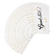 BESTYASH 300pcs Golden Paper Raffle Tickets Cards for Auction Drawings