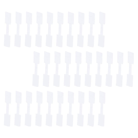 BESTYASH 300Pcs White Jewelry Paper Tags Adhesive Price Labels for Rings Bracelets and Necklaces