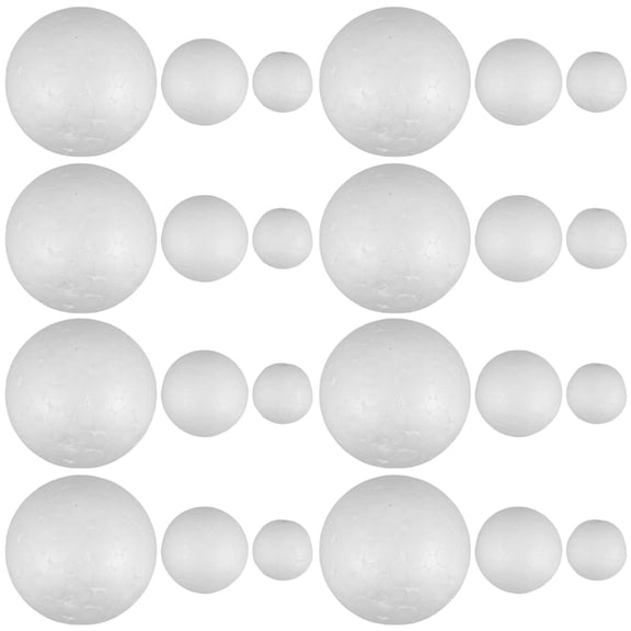 BESTYASH 300Pcs White Polystyrene Foam Half Balls for Arts and Crafts Creative DIY Use
