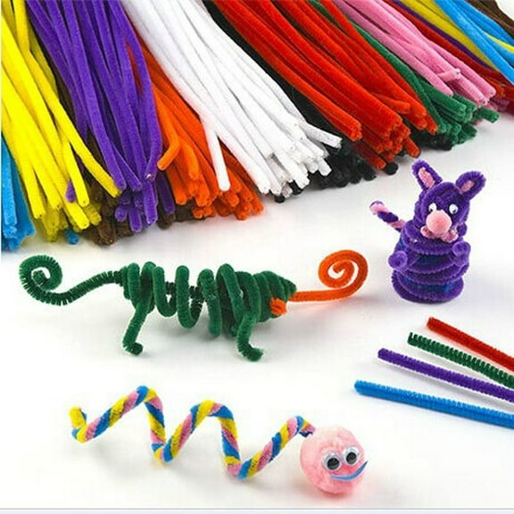 BESTYASH 300pcs Colored Mini Craft Sticks for Kids Handmade Art Assorted Color