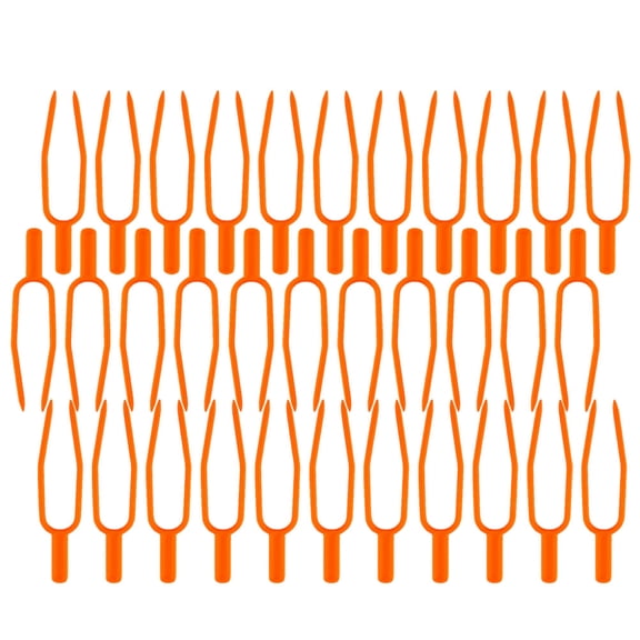 BESTYASH 300pcs Gardening Plant Fixing Clips Orange for Secure Plant Anchoring at Farm