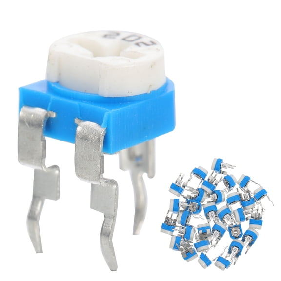 BESTYASH 30Pcs Blue Breadboard Variable Resistor Durable Carbon Film Potentiometer for Prototype Projects