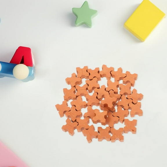 BESTYASH 30Pcs Brick Building Toys Dark Red Mini Brick for Realistic Dollhouse Projects