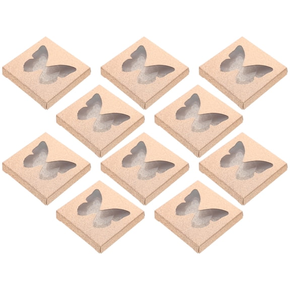 BESTYASH 30 Pieces False Eyelash Storage Box with Transparent Window, Creative Organizer Case