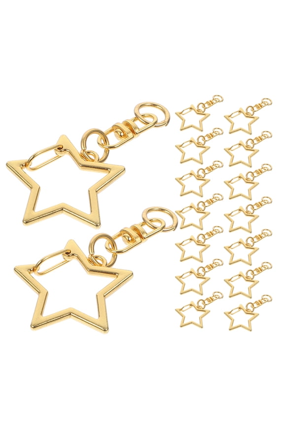 30-Piece Star Keychain Set Zinc Alloy Craft Accessories Stylish and Fun Design for Everyday Use