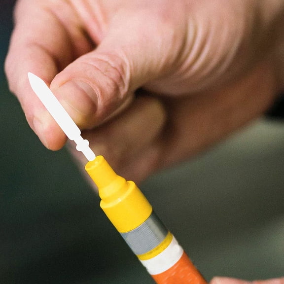 BESTYASH 30Pcs White Nylon Paint Marker Replacement Nibs for Office Durable Smooth Writing