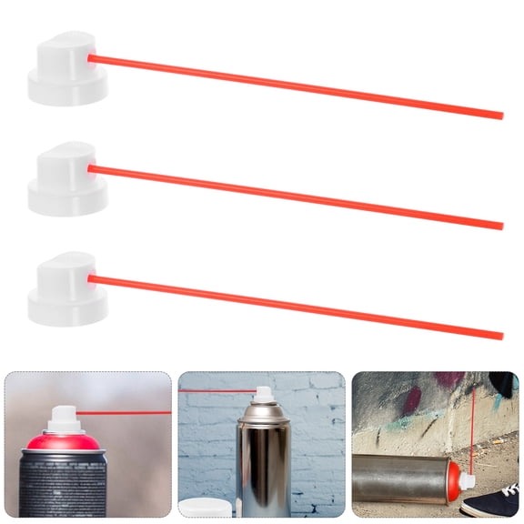 BESTYASH 30Pcs White Plastic Nozzle Caps for Spray Paint Cans Versatile Gardening and Home Use Trigger
