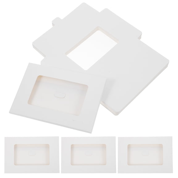 BESTYASH 30Pcs White Paper Cardboard Storage Box for Full Window Envelopes and Photo Frames