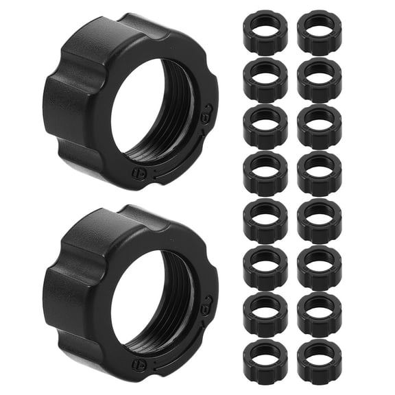 BESTYASH 30Pcs Car Mount Nut Adapter Black Screw Thread Connector for Phone Holders