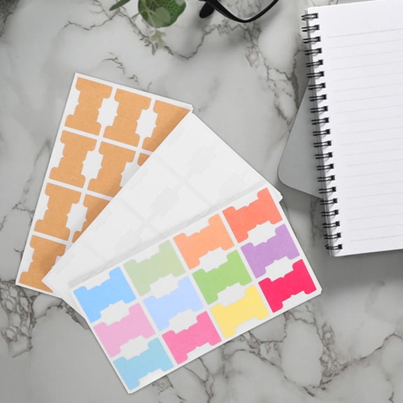 BESTYASH 30pcs Colorful Sticky Index Tabs Writable Page Markers for Notebook Use Multi WaterBased Adhesive