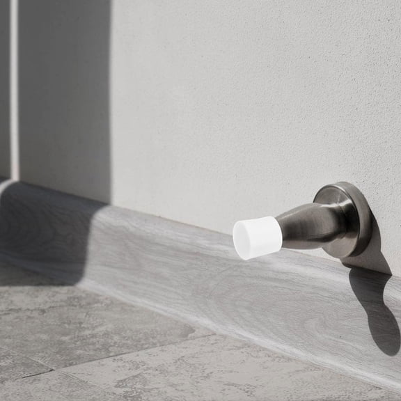 BESTYASH 30pcs White Plastic Door Caps for Wall , Home Use, Prevent Door Damage and Wall Marks