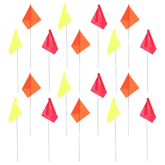 BESTYASH 30pcs Marking Flags for Sprinkler Irrigation, Portable Pvc Steel Wire