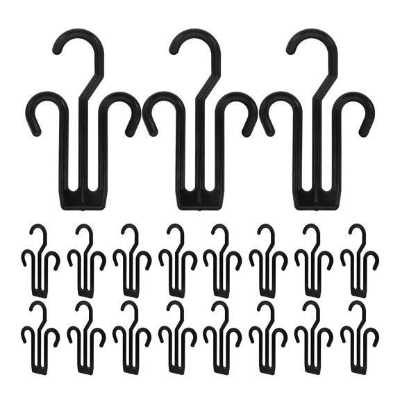 BESTYASH 30pcs Black Shoe Hanging Hooks, PP Display Rack for Home Organization and Daily Shoe Storage