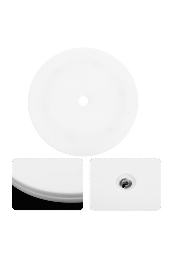 Sleek White Acrylic Rotating Stand with 360 Spin for Home Decor Display