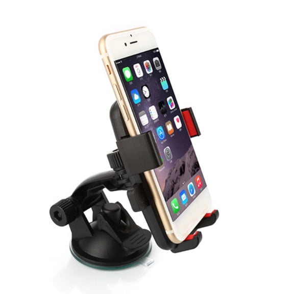 BESTYASH 360 Degree Rotation Car Phone Mount Holder Suction Cup for Windshield Dashboard Stand for Smartphones Mp4 (Blue)