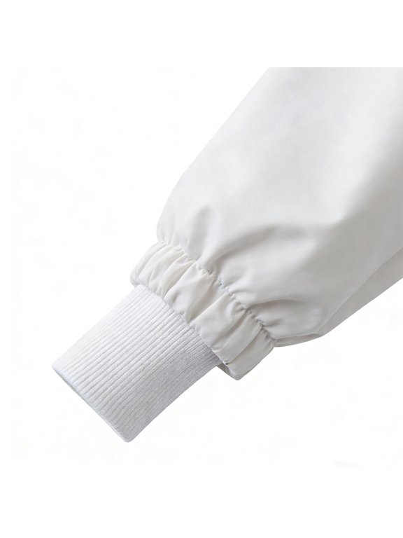 3 Pairs White Elastic Rib Knit Sleeve Cuffs for Extending and Replacing Jacket and Sweatshirt Sleeves