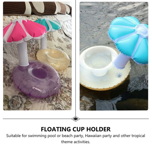 BESTYASH 3Pcs Assorted Color Floating Drink Pads Made with Strong PVC for Beach Party and Pool Use