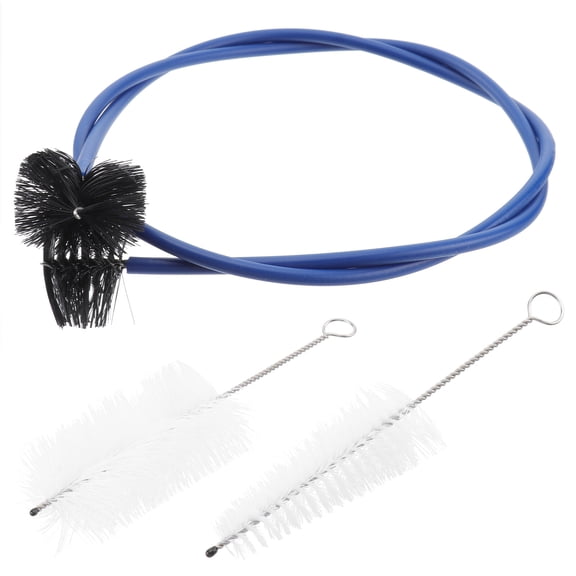 BESTYASH 3Pcs Blue Cleaning Brush for Trumpet and Cornet Maintenance Kit
