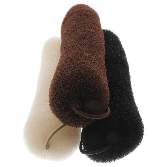 BESTYASH 3Pcs Bun Maker for Hair Durable Hair Styling Tool Assorted Color for Travel