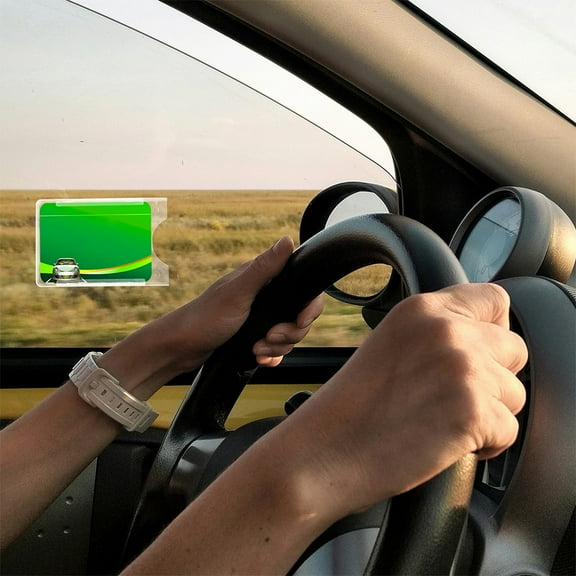 BESTYASH 3Pcs Car Permit Holder with Suction Cups for Windshield Adjustable Angle Clear Design