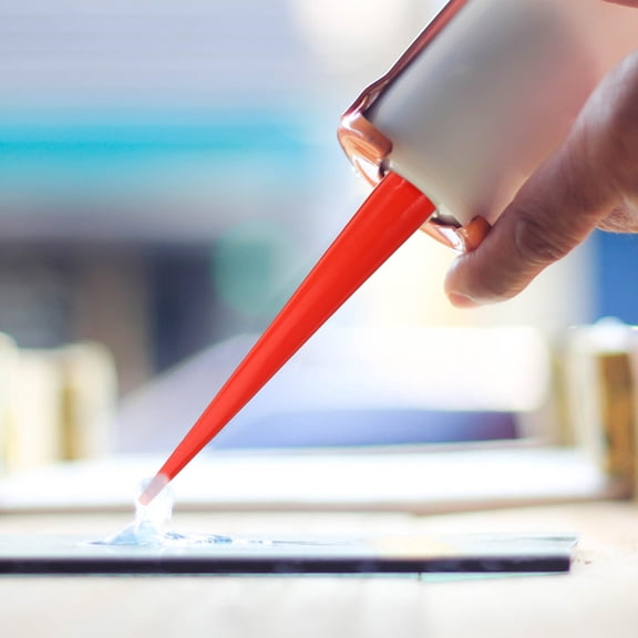 BESTYASH 3Pcs Reusable Caulk Nozzles Soft Rubber Tips with Pointed Applicator for Accurate Home Projects