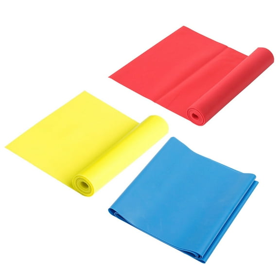 BESTYASH 3-Pack Elastic Resistance Bands with Assorted Colors, Portable Design for Strength Training and Flexibility Exercises