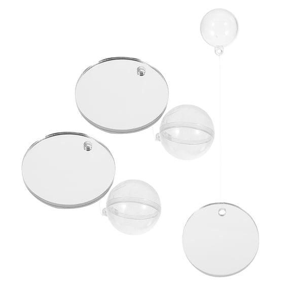 BESTYASH 3Pcs Betta Mirror with Floating Ball Acrylic Mirror for Fish Tank Activity and Decor