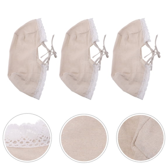 BESTYASH 3Pcs Breathable Fabric Basket Inserts for Wicker Baskets Freshness Preservation
