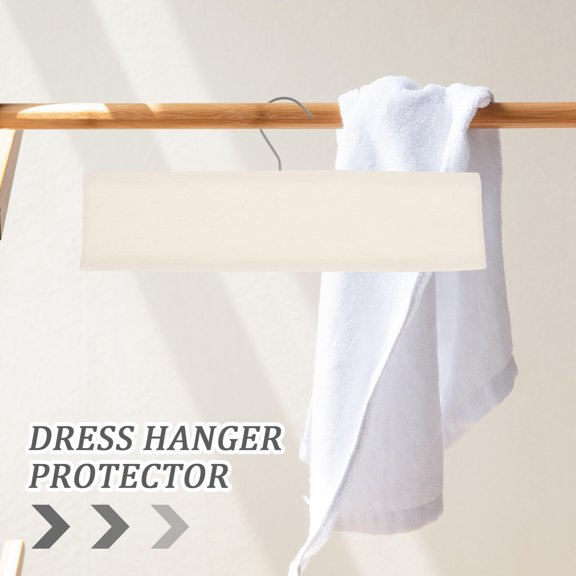 BESTYASH 3Pcs Fabric Hanger Covers Non Slip Clothes Drying Hanger Guards for Closet