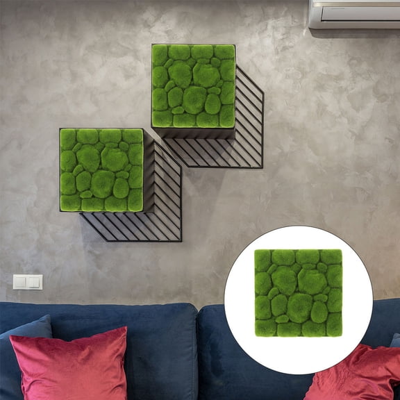 BESTYASH 3Pcs Fake Moss Board Greenery Wall Decoration for Modern Nordic and Pastoral Style Homes