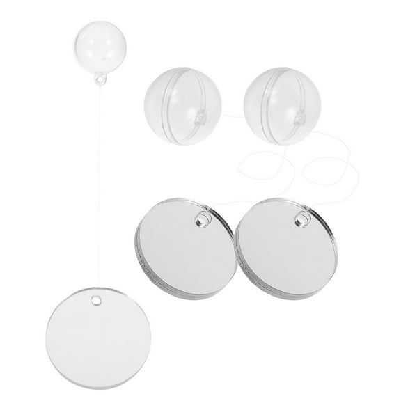 BESTYASH 3-Piece Floating Betta Fish with Mirror Design, Acrylic Material for Aquarium Pet Owners