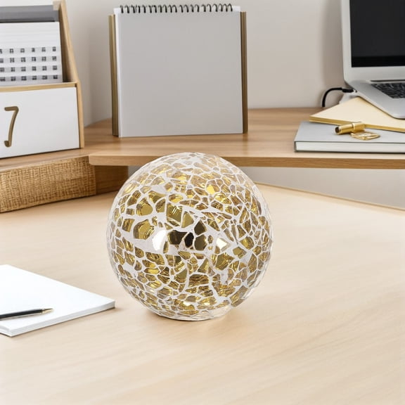 BESTYASH 3Pcs Golden Spheres Decorative Balls for Wedding Party with Elegant Home Decoration Style