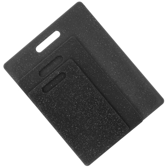 BESTYASH 3Pcs Kitchen Cutting Boards Plastic Black Reusable Non Slip Cutting Board Mats for Home Use