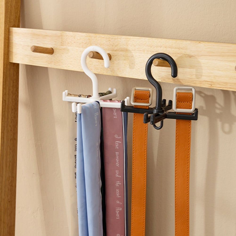 BESTYASH 3Pcs White Space Saving Clothes Hanger Laundry Storage Holder ...