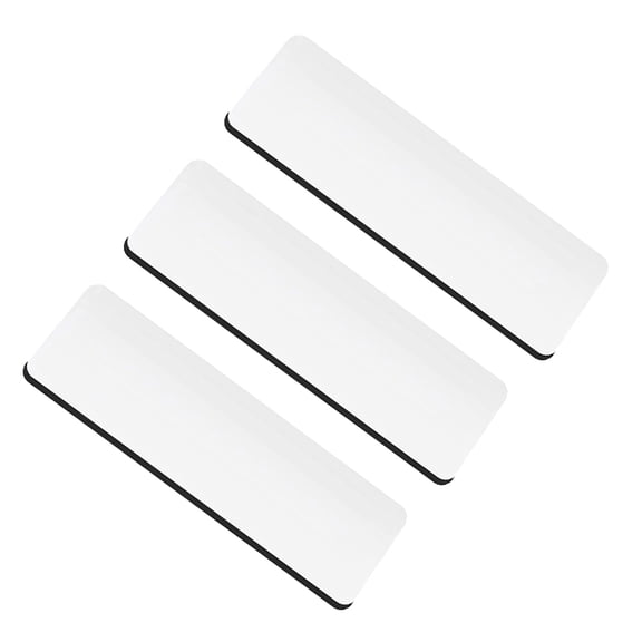 BESTYASH 3Pcs Lightweight White Name Labels with Pins Unpainted for Exhibitions and Training Sessions