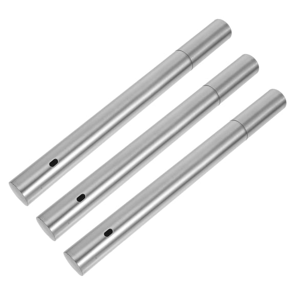 BESTYASH 3Pcs Luxury Stainless Steel Document Tube for Roll Certificates and Birth Document Storage