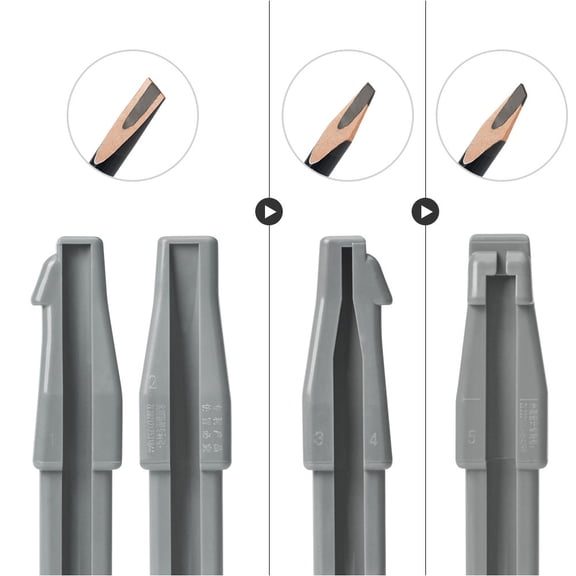 BESTYASH 3-Pack Makeup Pencil Sharpener with Easy-Use Duckbill Design for Precise and Consistent Eyebrow Pencil Edges
