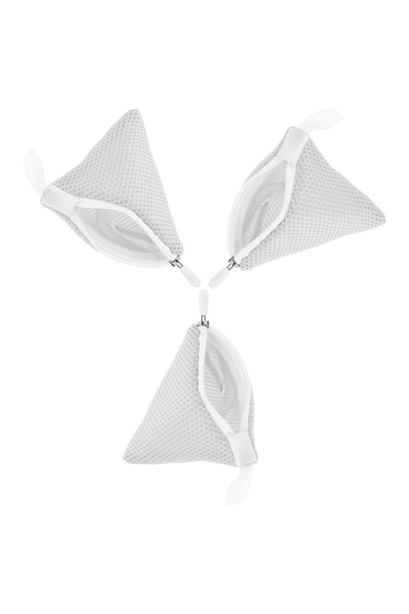3Pcs Mesh Washing Bags for Laundry Protect Bras Socks Gloves with Polyester Fabric