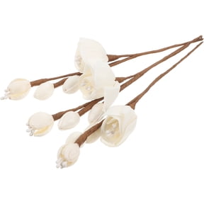BESTYASH Set of 3 Natural Rice Paper Diffuser Sticks with Elegant Flower Design for Home and Office Fragrance