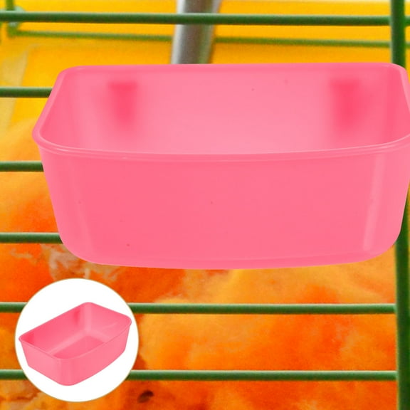 BESTYASH Set of 3 Plastic Parrot Food Containers for Easy Feeding by Pet Owners