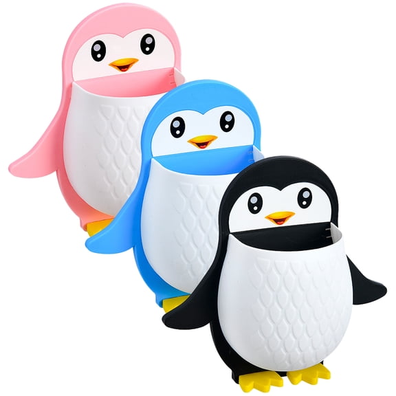 BESTYASH 3Pcs Punch Free Wall Mount Organizer Shelf Simple Installation Assorted Colors