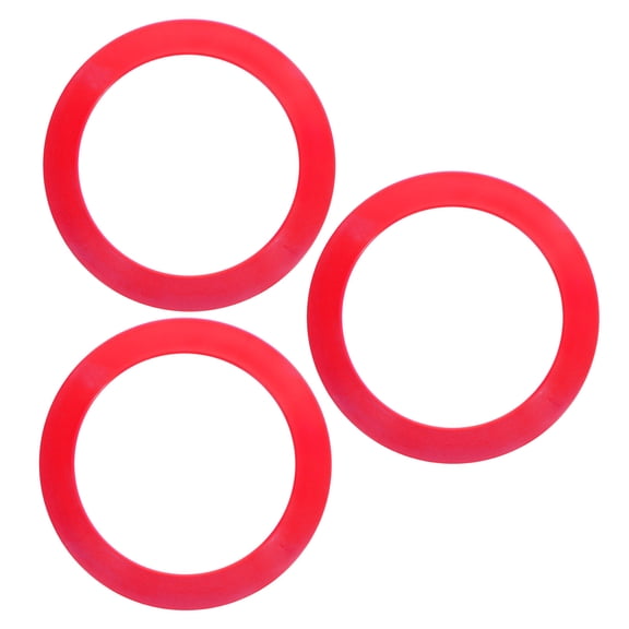 BESTYASH 3Pcs Red Juggling Rings Lightweight Plastic Tossing Props for Outdoor Circus Skills and Training