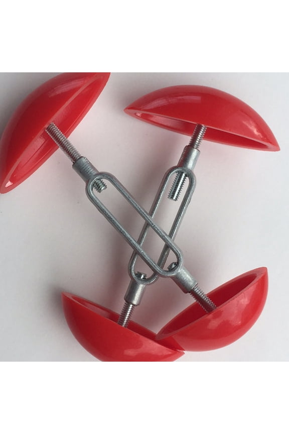 3-Piece Red Shoe Expander Set Adjustable for Toe Box and Heel Support to Maintain Perfect Shoe Shape