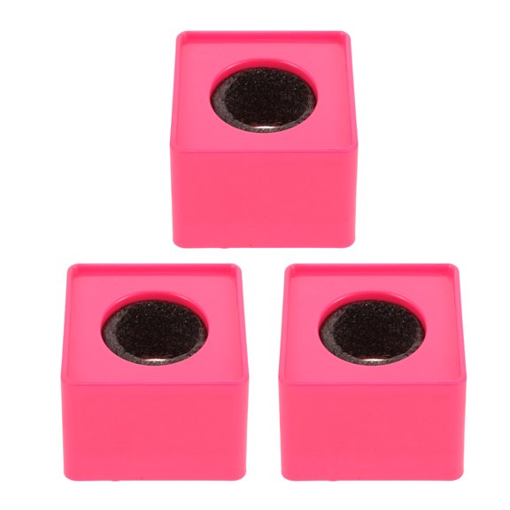 BESTYASH 3Pcs Reusable Pink Microphone Flag Station Square Cube with Universal Fit for Podcast Mic Stand