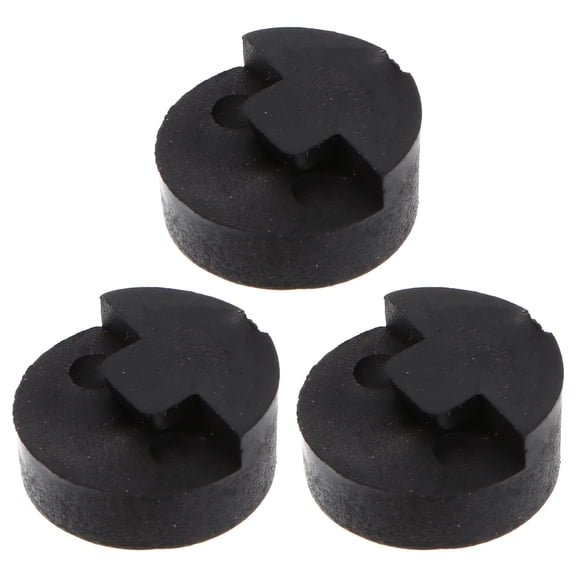 BESTYASH 3Pcs Rubber Violin Practice Mutes Black Durable Violin Mute for Quiet Practice and Instrument Protection