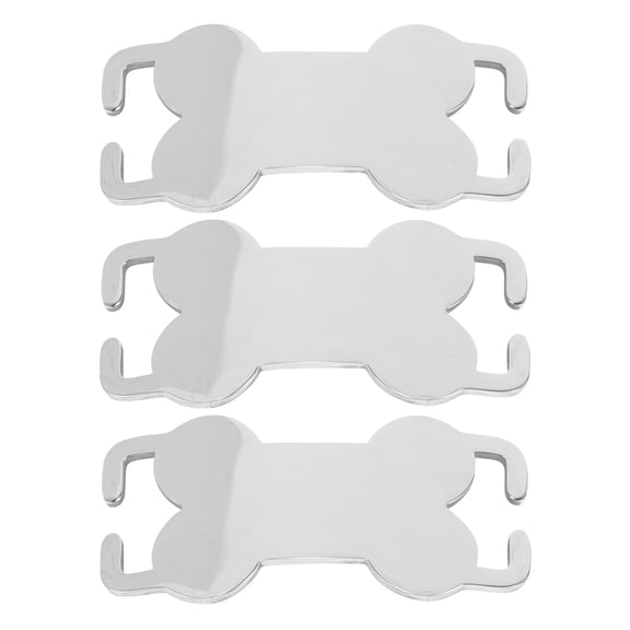 BESTYASH Metal Dog Tags Pet ID Tags Silver DIY Outdoor Activities 3Pcs